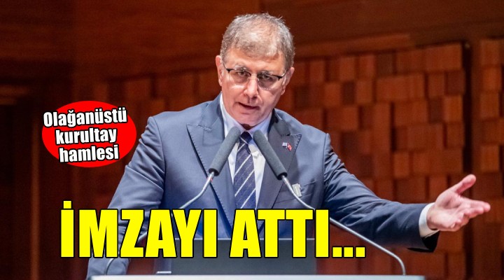 Başkan Tugay dan olağanüstü kurultay imzası!