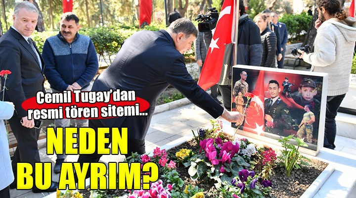 Başkan Tugay dan resmi tören sitemi...