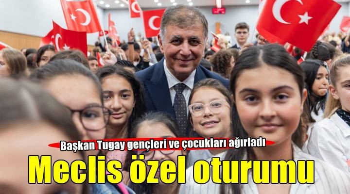 Başkan Tugay gençleri ve çocukları ağırladı