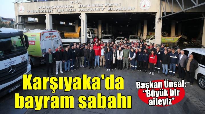 Başkan Ünsal personeliyle bayramlaştı