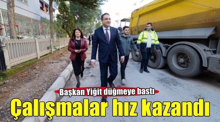 Başkan Yiğit düğmeye bastı: Balçova’da asfalt çalışmaları yeniden hız kazandı