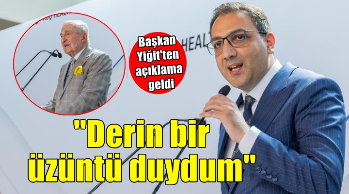 Başkan Yiğit'ten Rahmi Koç açıklaması... 'Üzüntülerimi iletiyorum'