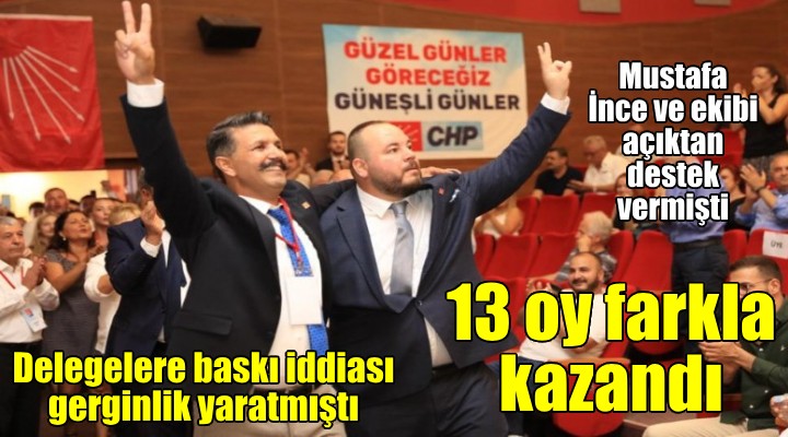 Baskı iddialarının gölgesinde geçen seçim sonuçlandı... İnce nin adayı 13 oyla kazandı...