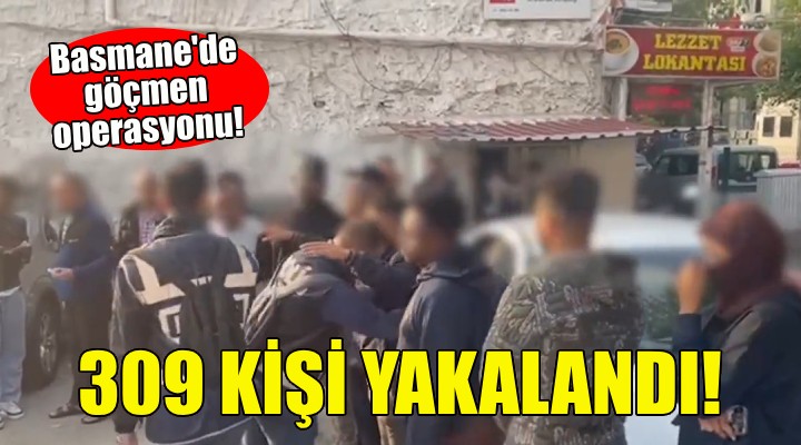 Basmane de kaçak göçmen baskını!