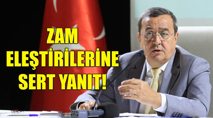 Batur’dan zam eleştirilerine sert yanıt!