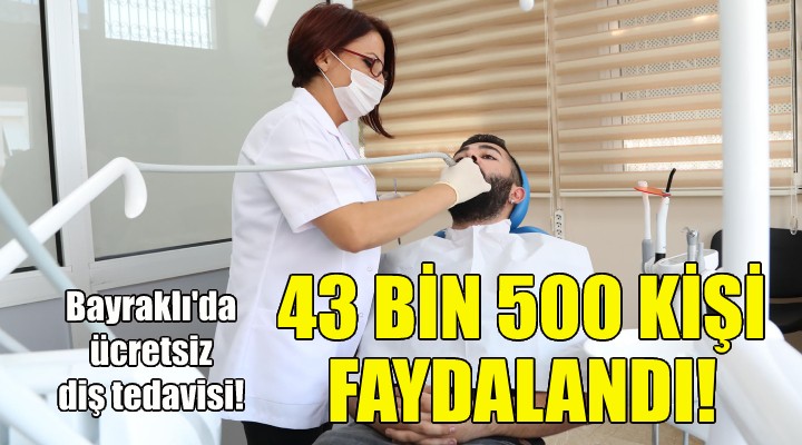 Bayraklı da 3 yılda 43 bin 500 diş tedavisi!