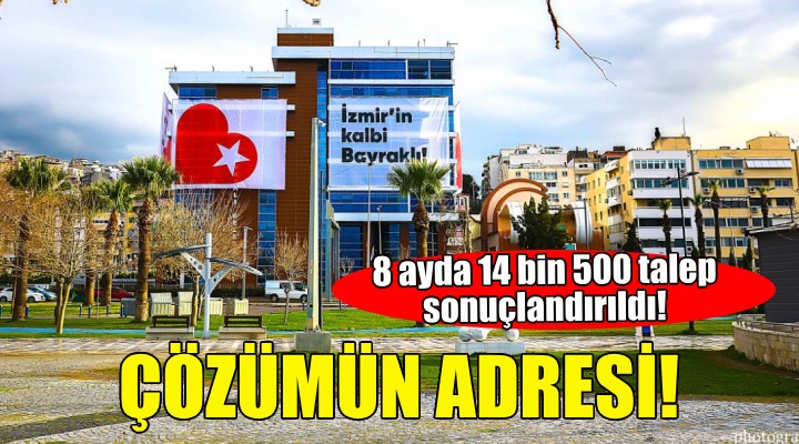 Bayraklı da 8 ayda 14 bin 500 talep sonuçlandırıldı!