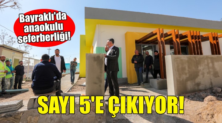 Bayraklı da anaokulu sayısı 5 e çıkıyor!