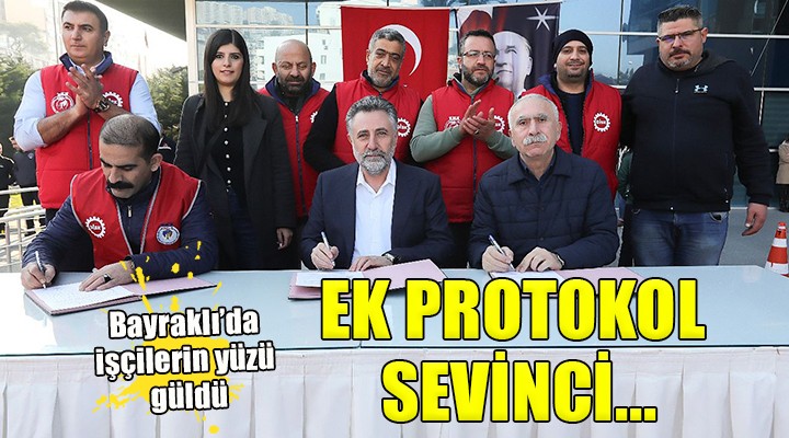 Bayraklı da ek protokol sevinci... Maaşlara iyileştirme!