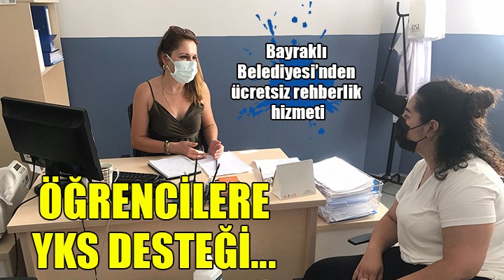 Bayraklı da öğrencilere YKS desteği