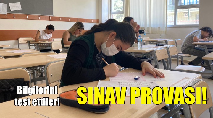 Bayraklı da sınav provası!