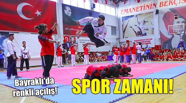 Bayraklı da spor zamanı!