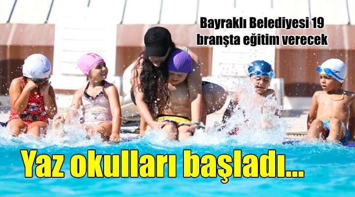 Bayraklı da yaz spor okulları başladı