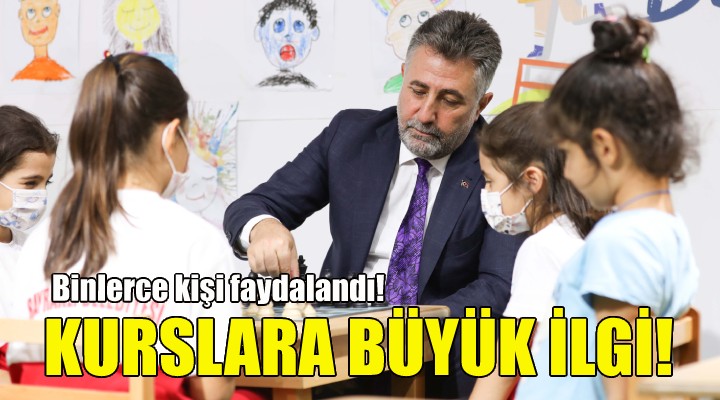 Bayraklı daki kurslara büyük ilgi!