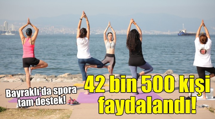 Bayraklı’da 4 yılda 42 bin 500 kişi sporla buluştu!