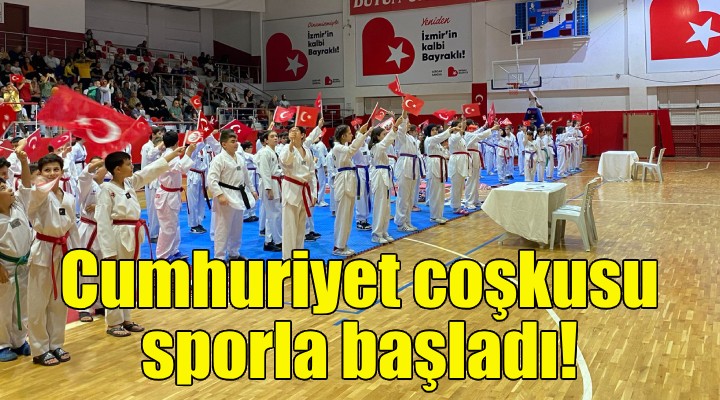 Bayraklı’da Cumhuriyet coşkusu sporla başladı!