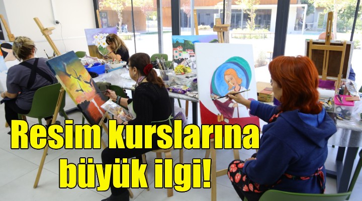 Bayraklı’da resim kursuna büyük ilgi!