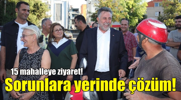 Bayraklı’da sorunlara yerinde çözüm!