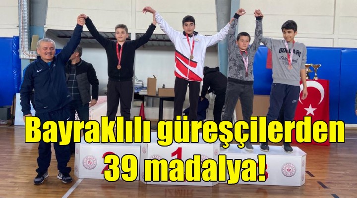 Bayraklılı gürşçilerden 39 madalya!