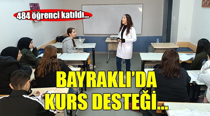 Bayraklılı öğrencilere sömestirde kurs desteği