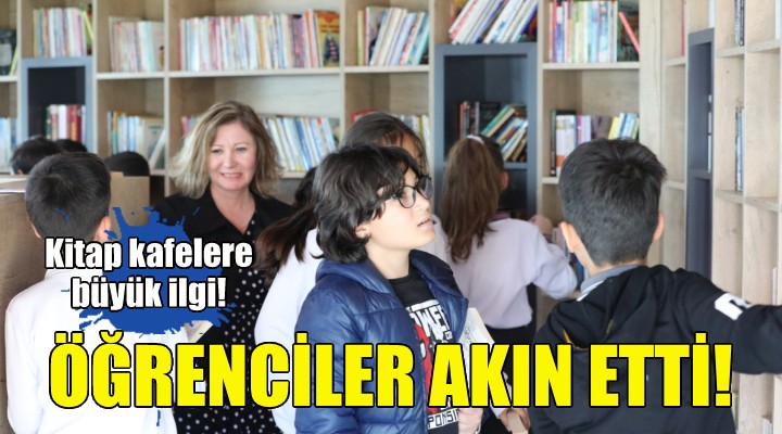 Bayraklı’nın kitap kafelerine öğrenci akını!