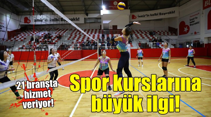 Bayraklı’nın spor kurslarına büyük ilgi!