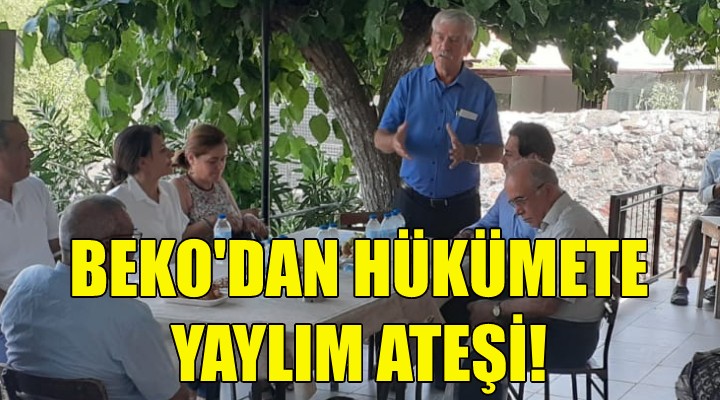 Beko dan hükümete yaylım ateşi!