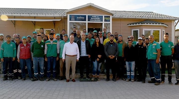 Belediye İş ten Kuşadası Belediyesi ne destek...