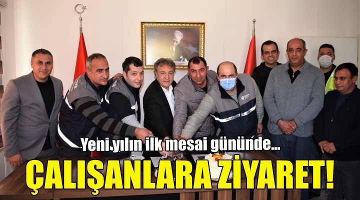 Belediye çalışanlarına ziyaret!