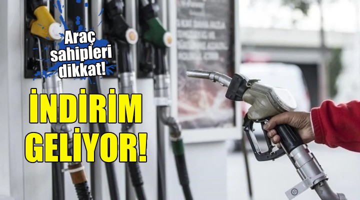 Benzine indirim geliyor!