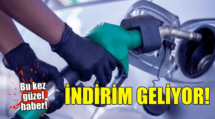 Benzine indirim geliyor!