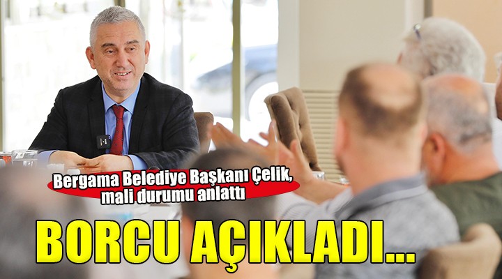 Bergama Belediyesi nin borcu açıklandı...