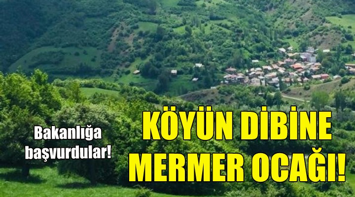 Bergama da köyün dibine mermer ocağı!