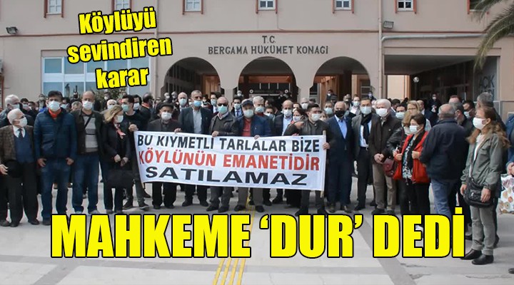 Bergama daki dev satışa yargı freni!