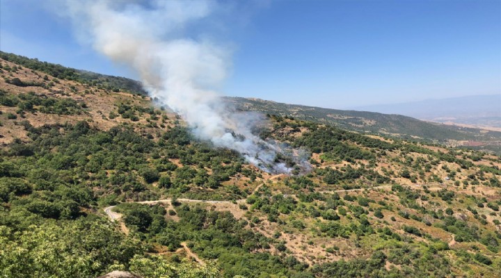 Beydağ da çıkan yangın kontrol altına alındı