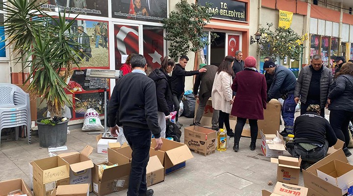 Beydağ da yardım kampanyasına büyük destek