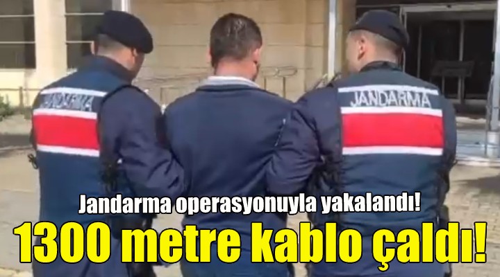 Bin 300 metre kablo çaldı!