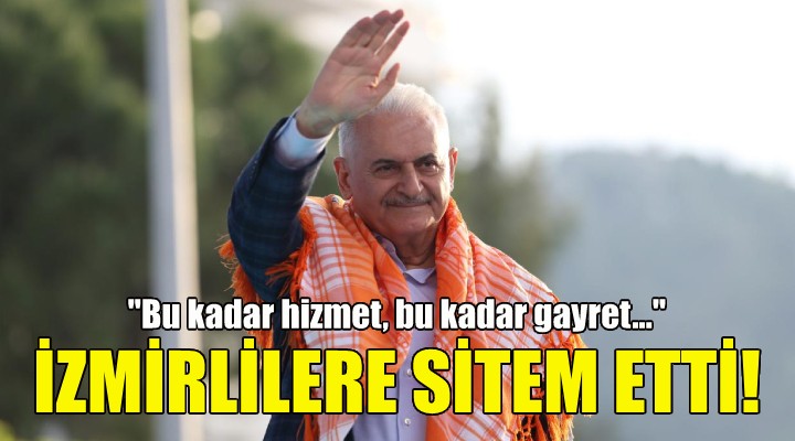 Binali Yıldırım dan İzmirlilere oy oranı sitemi!