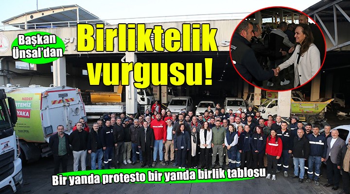 Bir grup işçi protesto etmişti, başkan Ünsal'dan açıklama geldi!