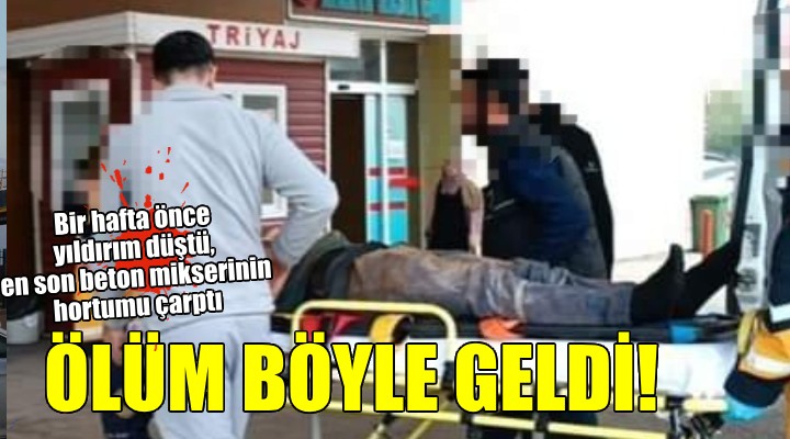 Bir hafta önce yıldırım çarpan işçi, inşaattan düşüp öldü