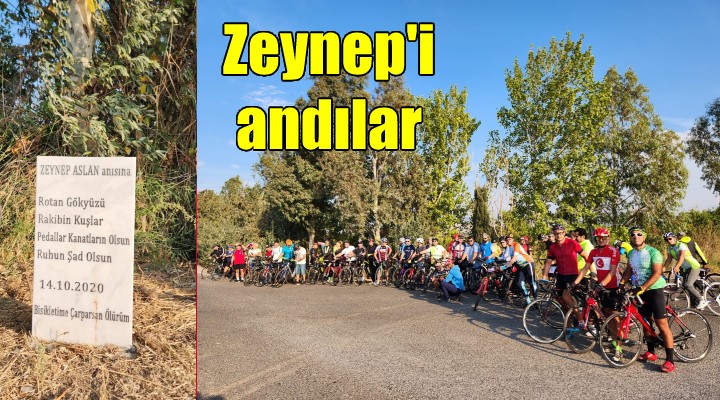 Bisikletçilerden Zeynep Aslan için anma turu