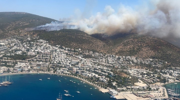 Bodrum da yeni yangın!