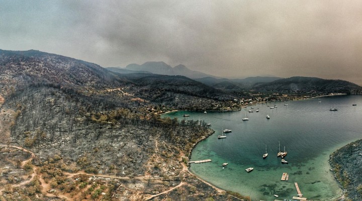 Bodrum ve Milas simsiyah oldu!