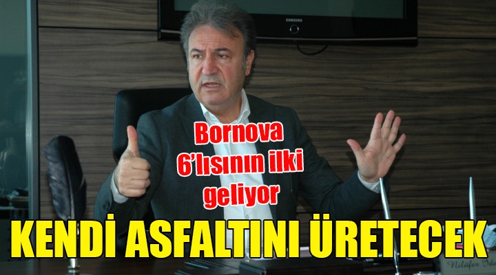 Bornova Belediyesi kendi asfaltını üretmek için düğmeye bastı...