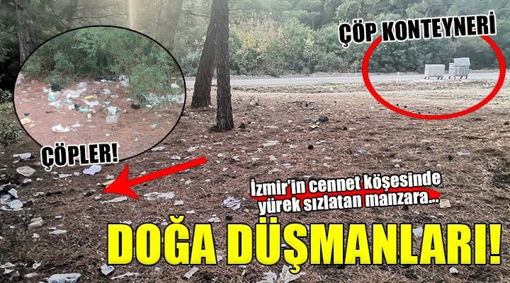 Çiçekliköy de çöp ayıbı!