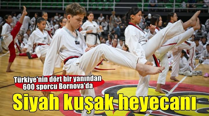 Bornova, Türkiye’nin siyah kuşak adaylarını ağırladı