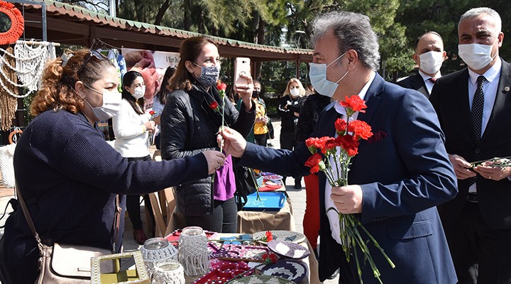 Bornova da 8 Mart a özel Kadın Emeği Pazarı