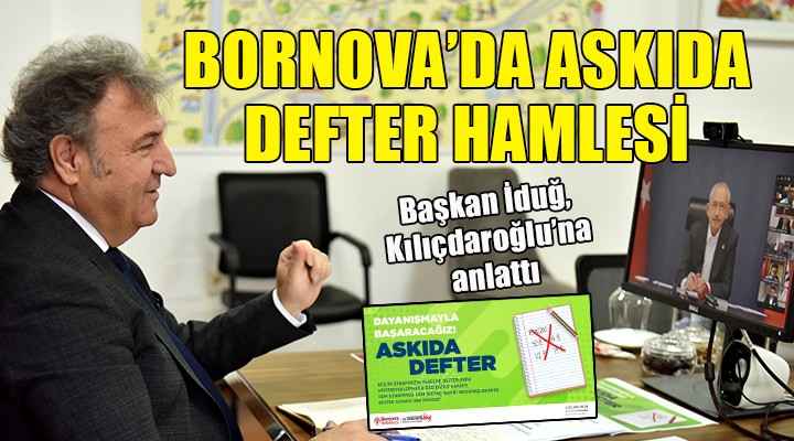 Bornova da  Askıda defter  hamlesi