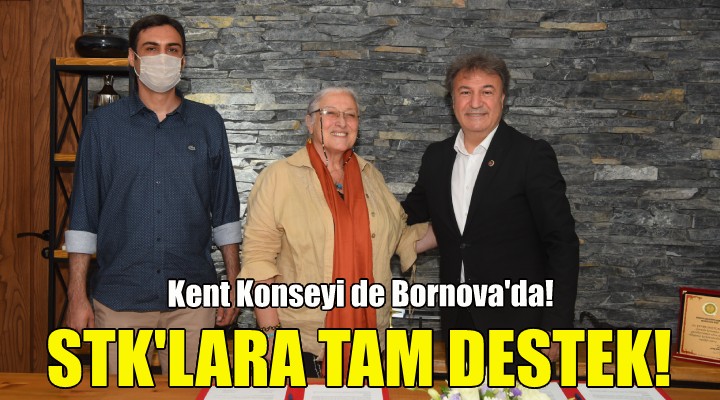 Bornova da STK lara tam destek!