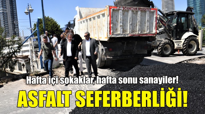 Bornova da asfalt seferberliği!